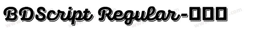 BDScript Regular字体转换